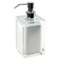 Soap Dispenser, Square, Silver, Countertop